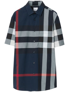  Burberry Somerton Checked Regular-fit Stretch-cotton Shirt