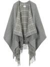 Burberry Vintage Check Reversible Wool Cape