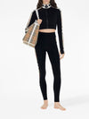 Burberry Stretch jersey cropped sweater with check trim