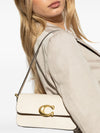 Coach flap Zoe leather shoulder bag