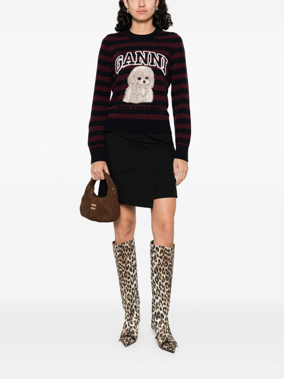 GANNI Sweaters Bordeaux