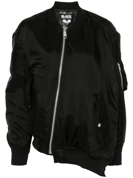 Comme Des Garcons Reversible asymmetric bomber jacket.