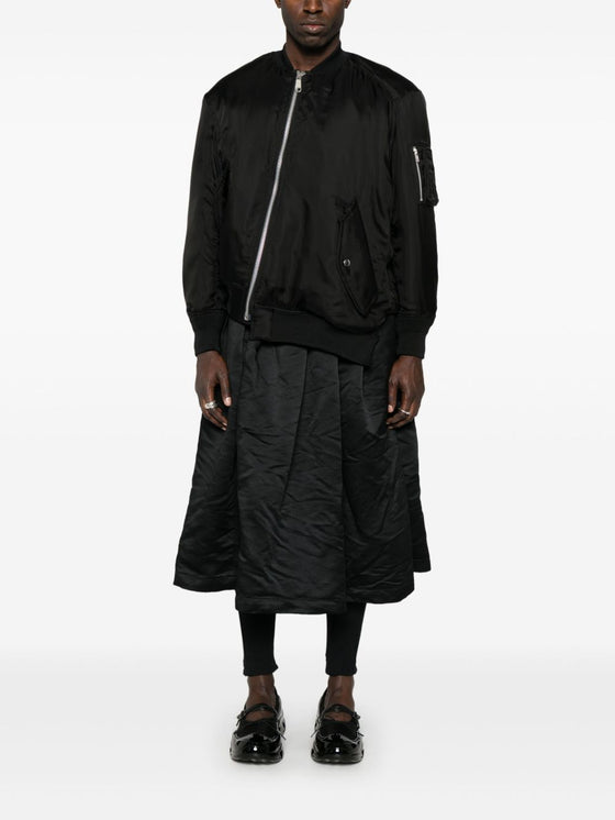 Comme Des Garcons Reversible asymmetric bomber jacket.