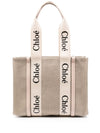 Chloé Woody canvas medium tote bag