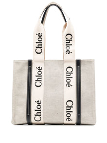  Chloé Woody canvas medium tote bag