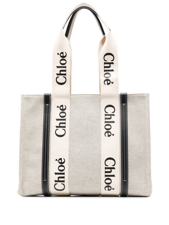 Chloé Woody canvas medium tote bag