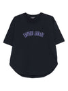 Emporio Armani logo embroidered T-shirt