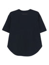 Emporio Armani logo embroidered T-shirt