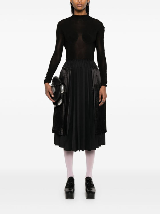 Comme Des Garcons Pleated midi skirt