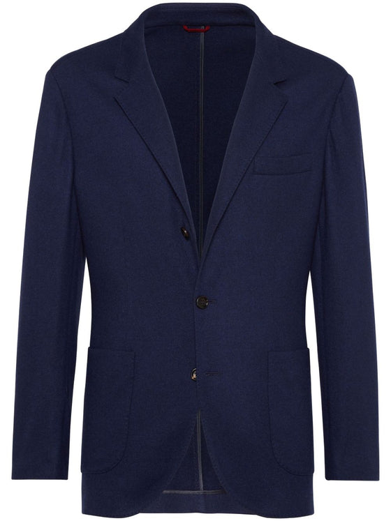 Brunello Cucinelli Single-breasted cashmere blazer