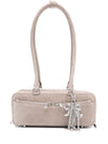 Self-Portrait suede baguette shoulder bag