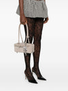 Self-Portrait suede baguette shoulder bag