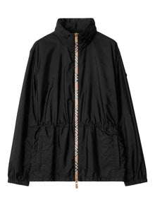  Burberry Vintage Check-trim parka coat