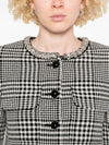 Self-Portrait Houndstooth crop jacket