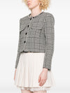 Self-Portrait Houndstooth crop jacket