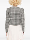 Self-Portrait Houndstooth crop jacket