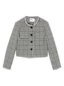  Self-Portrait Houndstooth crop jacket