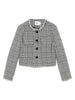 Self-Portrait Houndstooth crop jacket