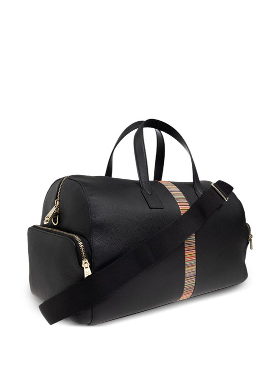 Paul Smith Leather 'Signature Stripe' Trim Holdall