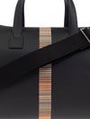 Paul Smith Leather 'Signature Stripe' Trim Holdall
