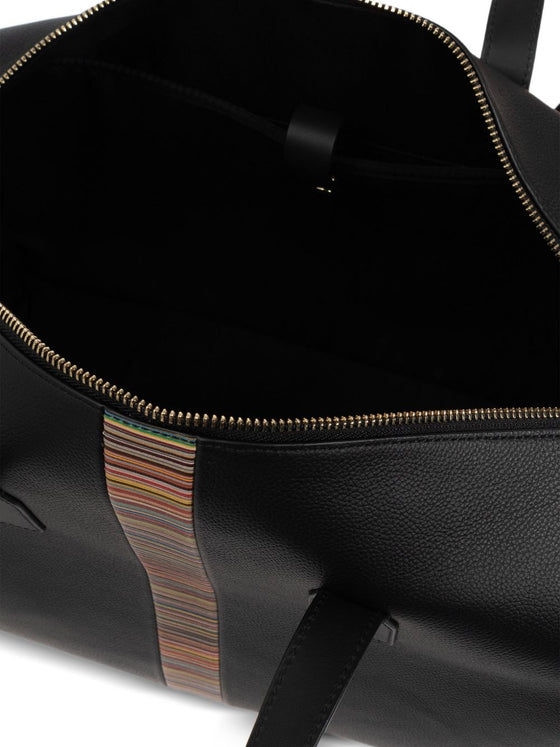 Paul Smith Leather 'Signature Stripe' Trim Holdall
