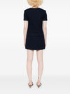 Self-Portrait Short tweed dress with belt