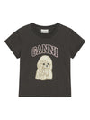 GANNI T-shirts and Polos Grey