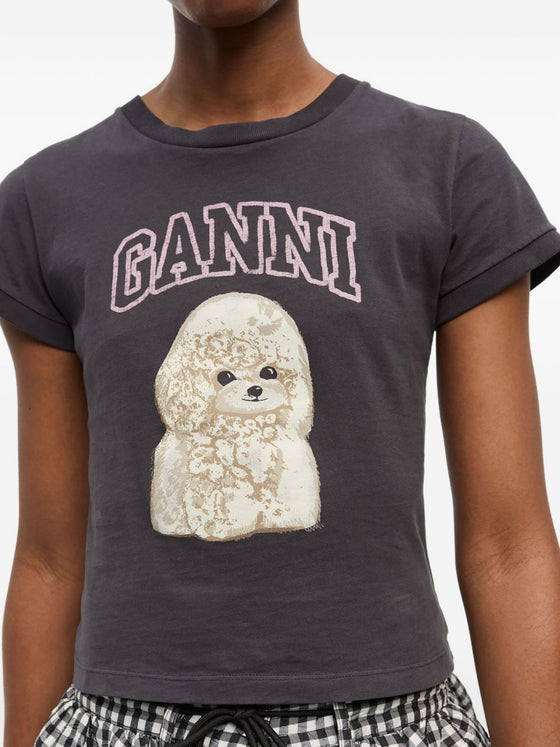 GANNI T-shirts and Polos Grey