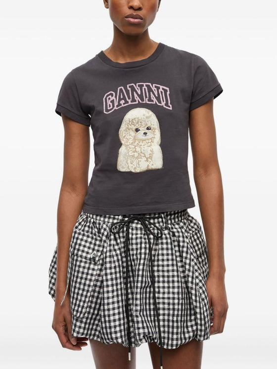 GANNI T-shirts and Polos Grey