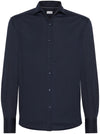 Brunello Cucinelli Shirts Blue