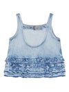 GANNI Top Clear Blue