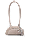 Self-Portrait Suede mini shoulder bag
