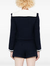 Self-Portrait Bouclé cropped jacket