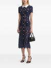 Self-Portrait Embroidered-lace dress