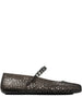Jimmy Choo The Jelly Ballerina Flats with Crystal Embellishment