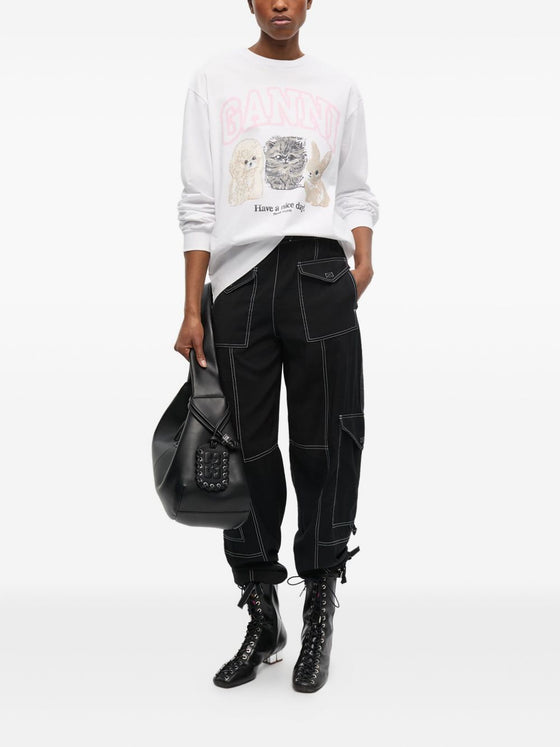 GANNI Sweaters White