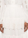 Zimmermann Lucky embroidered skirt