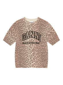  GANNI T-shirts and Polos Brown
