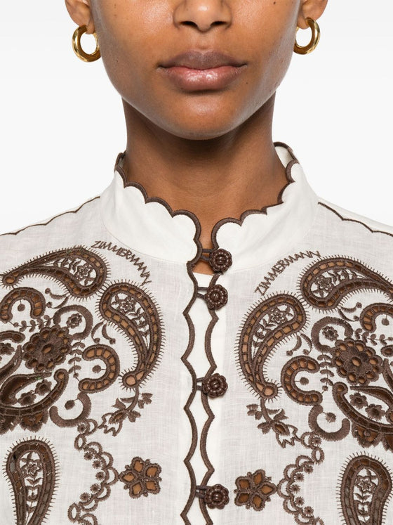 Zimmermann Shirts Ivory