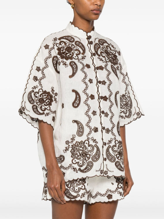 Zimmermann Shirts Ivory