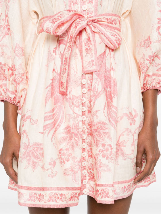 Zimmermann Lucky Linen Mini Dress