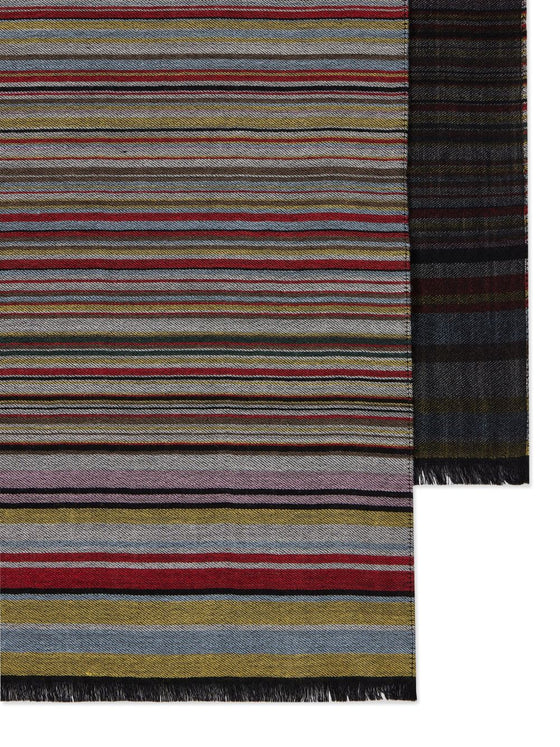 Paul Smith Signature Stripe wool and silk scarf