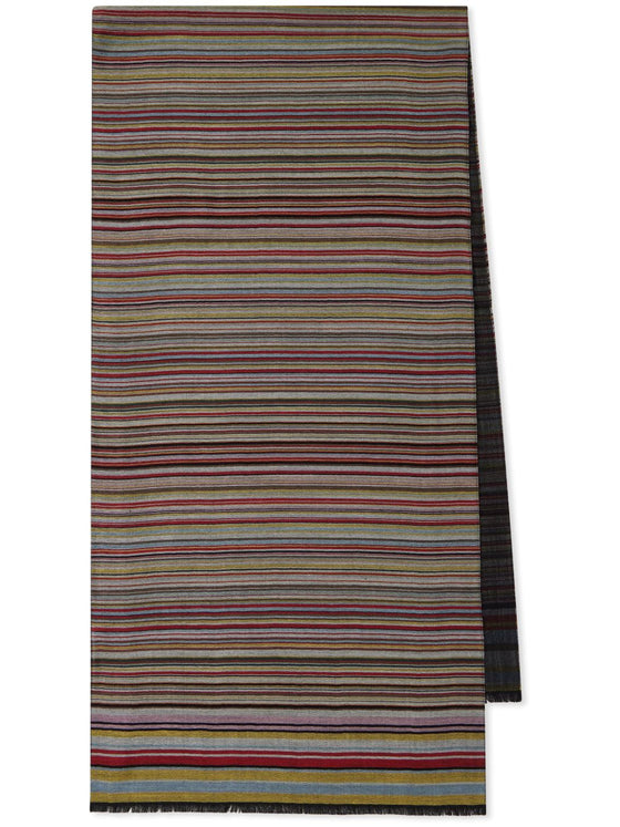 Paul Smith Signature Stripe wool and silk scarf