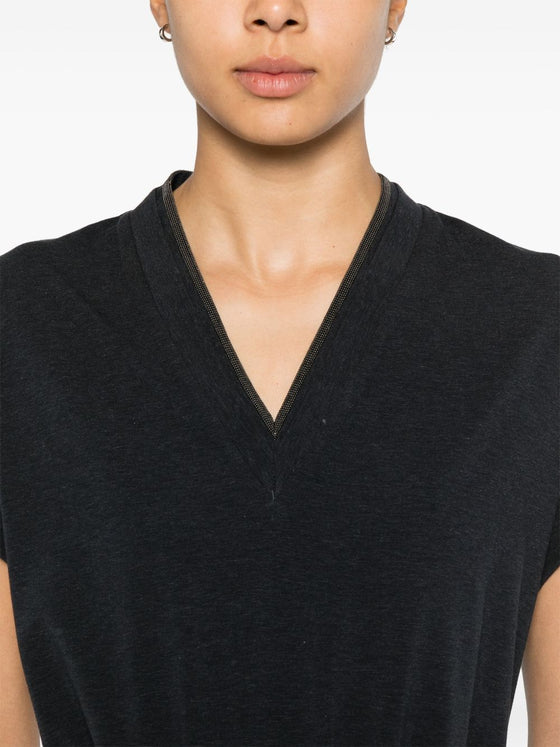 Brunello Cucinelli Monili-chain cotton T-shirt