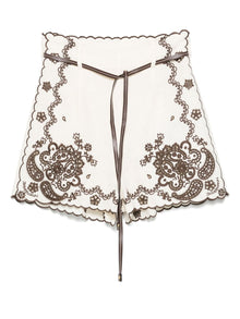  Zimmermann Shorts Ivory