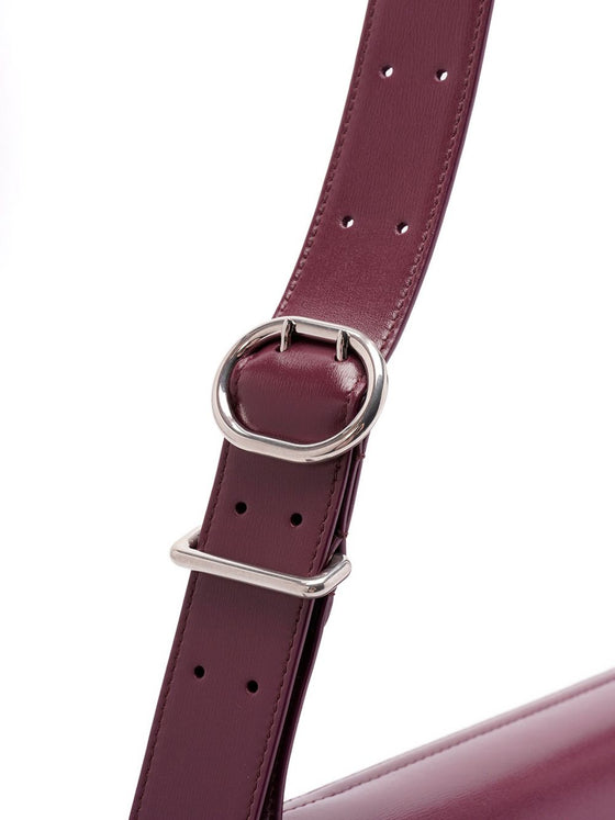 Jil Sander Cannolo small leather shoulder bag