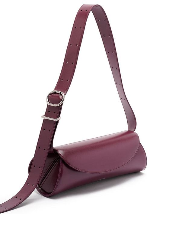 Jil Sander Cannolo small leather shoulder bag