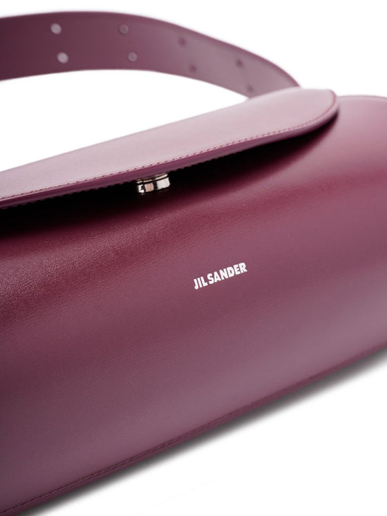 Jil Sander Cannolo small leather shoulder bag