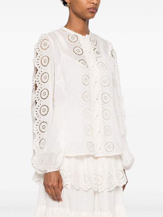Zimmermann Lucky embroidered blouse