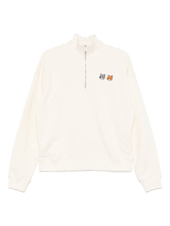 Maison Kitsuné Cotton zip-up sweatshirt
